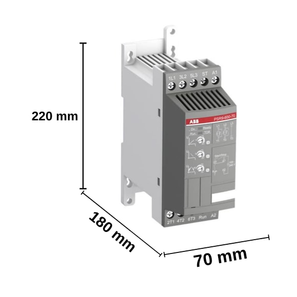 ABB PSR Yumuşak Yolverici 60-600-70 (30kW , 400VAC Soft Starter) - 1SFA896112R7000