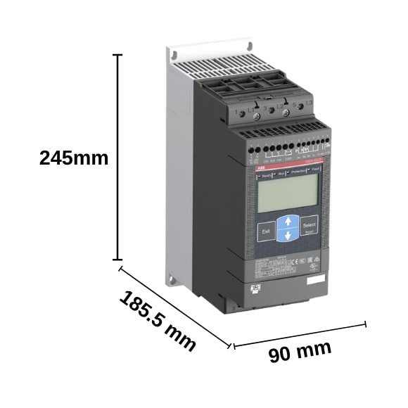 ABB PSTX Yumuşak Yolverici 37-600-70 (18,5kW , 400VAC Soft Starter) - 1SFA898104R7000