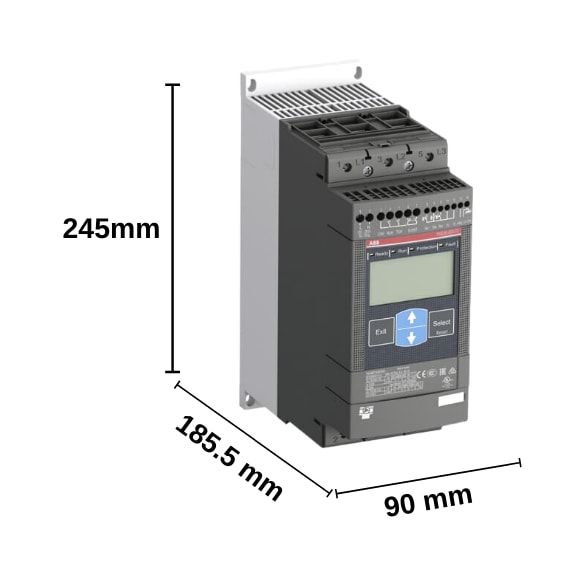 ABB PSTX Yumuşak Yolverici 60-600-70 (30kW , 400VAC Soft Starter) - 1SFA898106R7000