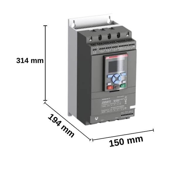 ABB PSTX Yumuşak Yolverici 210-600-70 (110kW , 400VAC Soft Starter) - 1SFA898112R7000