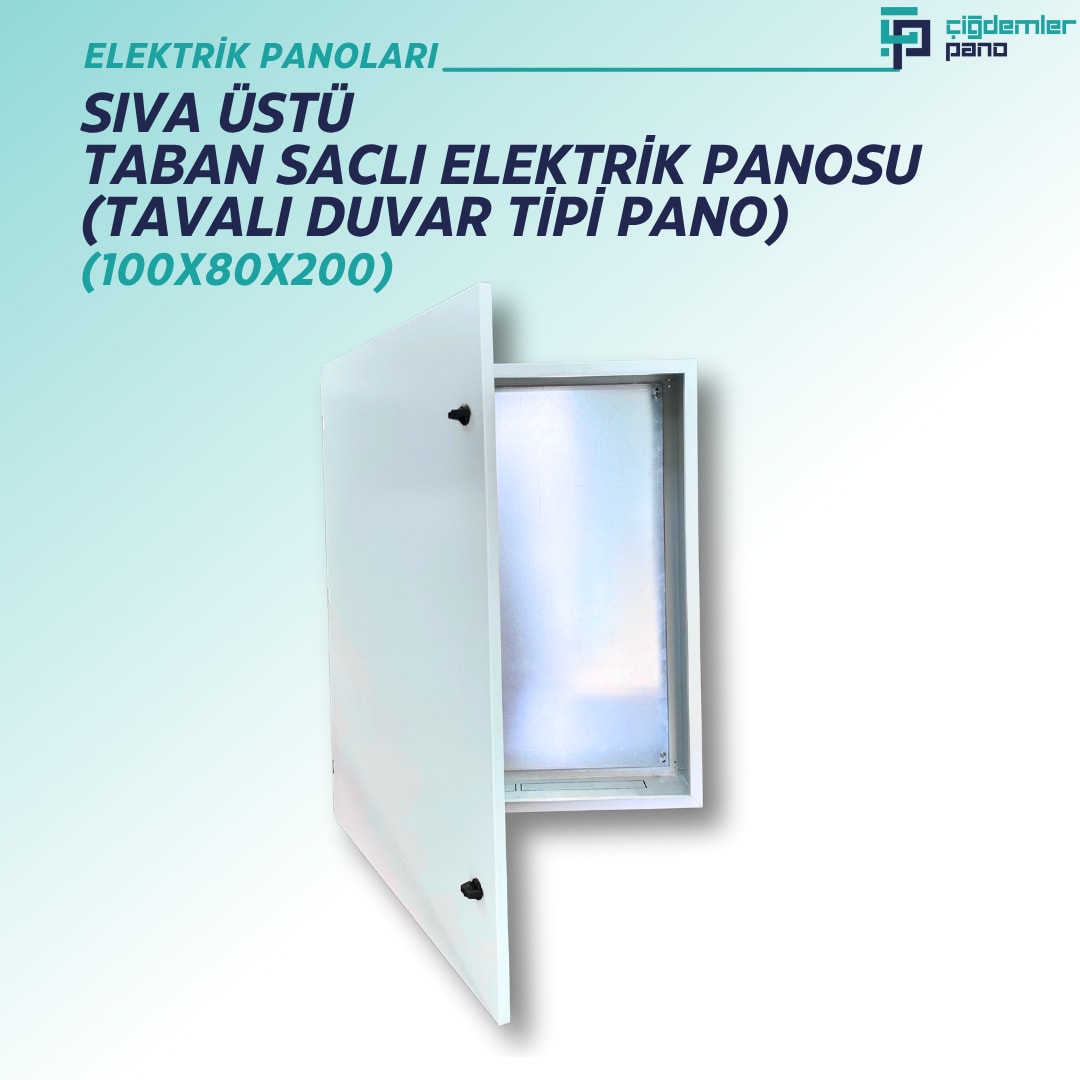Sıva Üstü Taban Saclı Sac Pano – Tavalı Duvar Tipi Sac Tablo – 100x80x200 cm