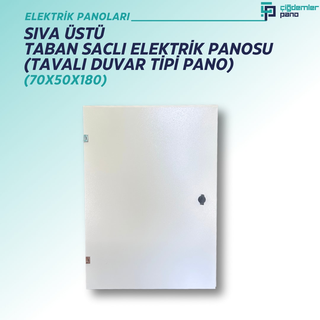 Sıva Üstü Taban Saclı Sac Pano – Tavalı Duvar Tipi Sac Tablo – 70x50x180 cm