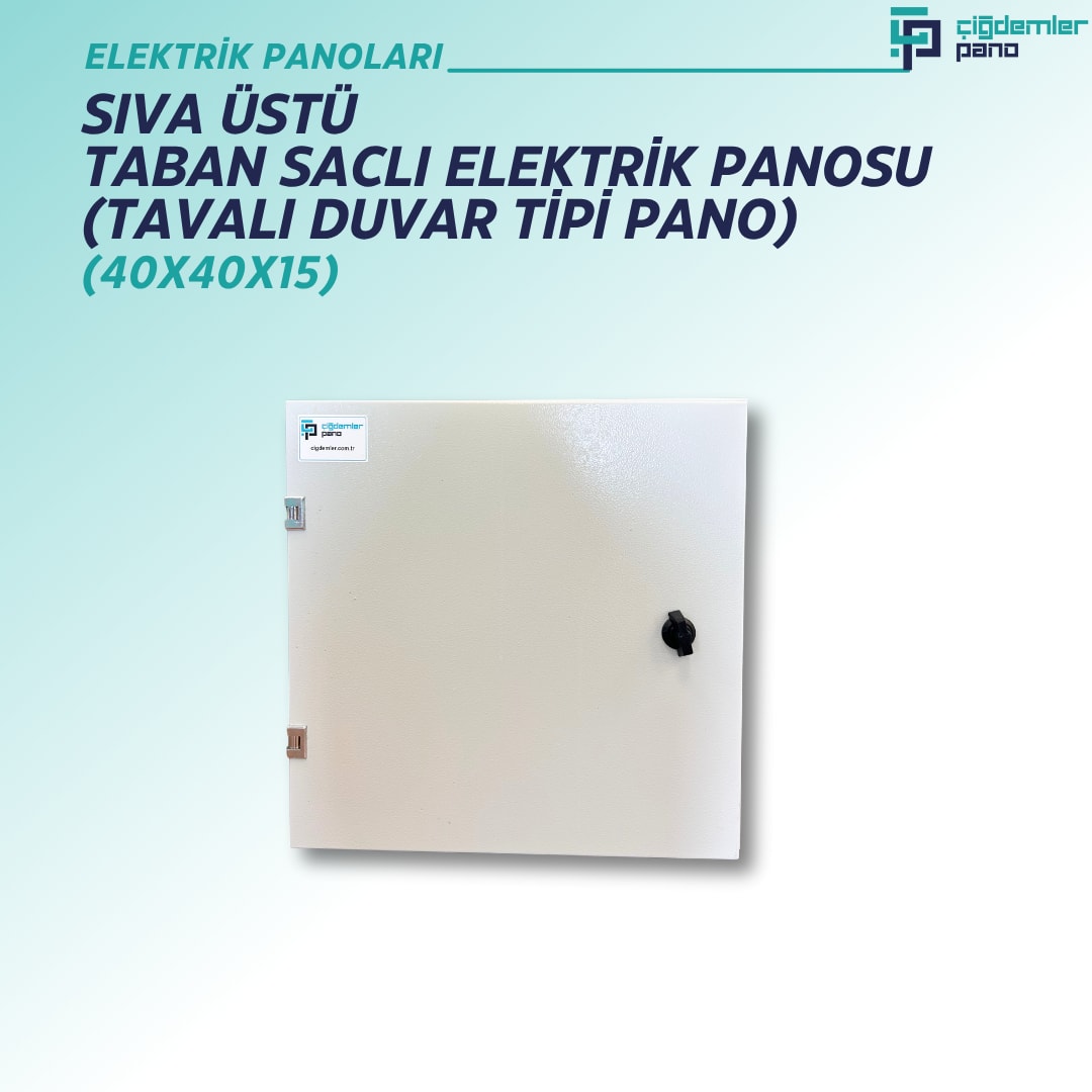 Sıva Üstü Taban Saclı Sac Pano – Tavalı Duvar Tipi Sac Tablo – 40x40x15 cm