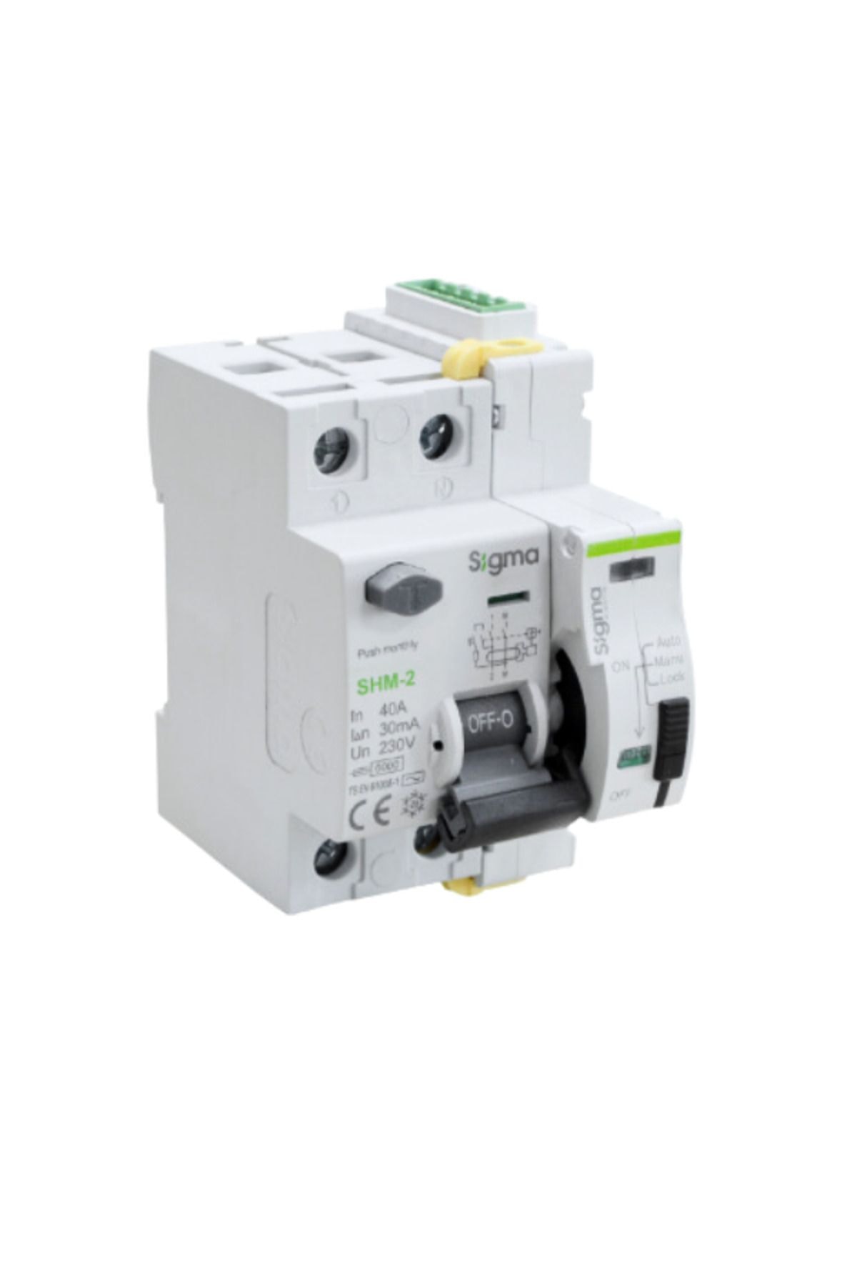 Set - Otomatik Yeniden Kurma Ünitesi Scrc03 2x40a 30ma Kaçak Akım Rölesi