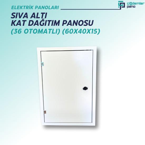 Sıva Altı Kat Dağıtım Panosu | Gömme Tip Sac Elektrik Panosu – 36 Otomatlı – 60x40x15 cm