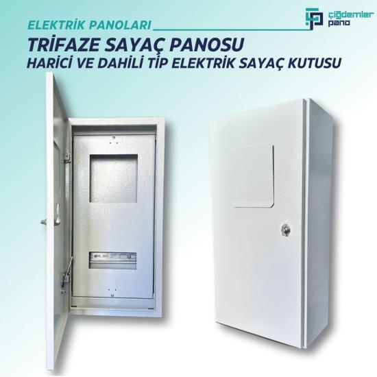 Trifaze Sayaç Panosu | Harici ve Dahili Tip Elektrik Sayacı Kutusu