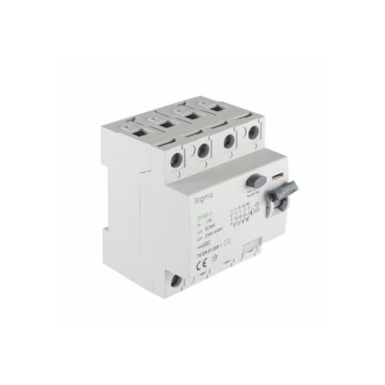 SGM 4P 30mA 10 kA 80A Kaçak Akım Koruma Şalteri - Kaçak Akım Rölesi AC Tip - 4 Kutuplu - SGM4080030