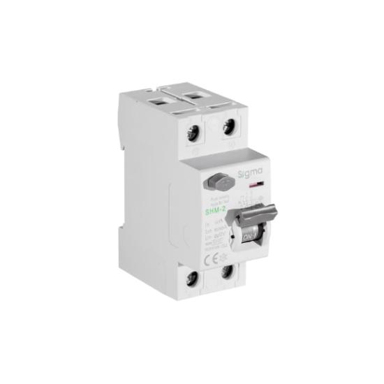 SHM 2P 30mA 63A 6KA Kaçak Akım Koruma Şalteri - Kaçak Akım Rölesi - 2 Kutuplu - SHM2063030